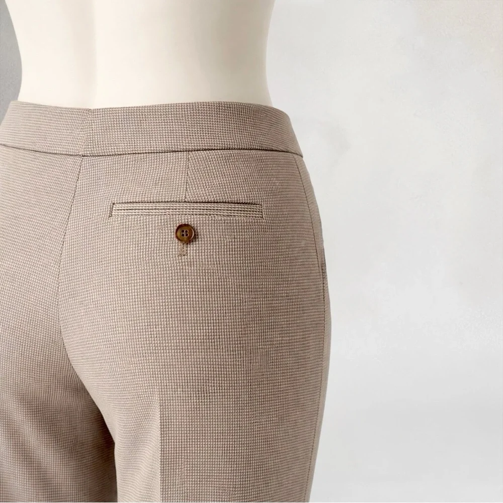 Jones New York Tan Straight-Leg High-Rise Trousers - Picture 5 of 7
